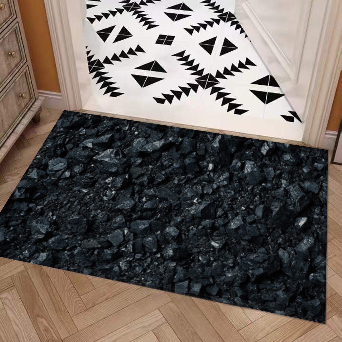 Ore Style Carpet : Dark Color Carbon Pattern – UtopiaFashion