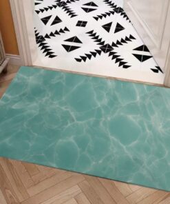 Vitaera Style Carpet : Aqua With Soft White And Silver Veining Pattern – UtopiaFashion