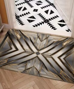 Symmetry Style Carpet : Art Deco Metallic Pattern – UtopiaFashion