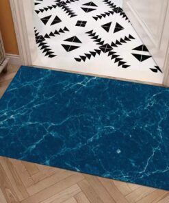 Vitaera Style Carpet : Cerulean Blue With Silver Veining Pattern – UtopiaFashion