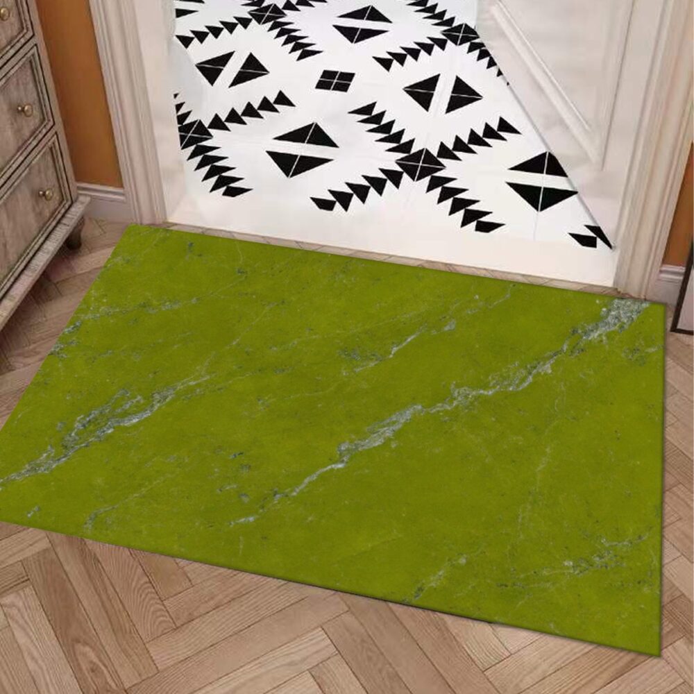 Vitaera Style Carpet : Chartreuse With Silver Veining Pattern – UtopiaFashion