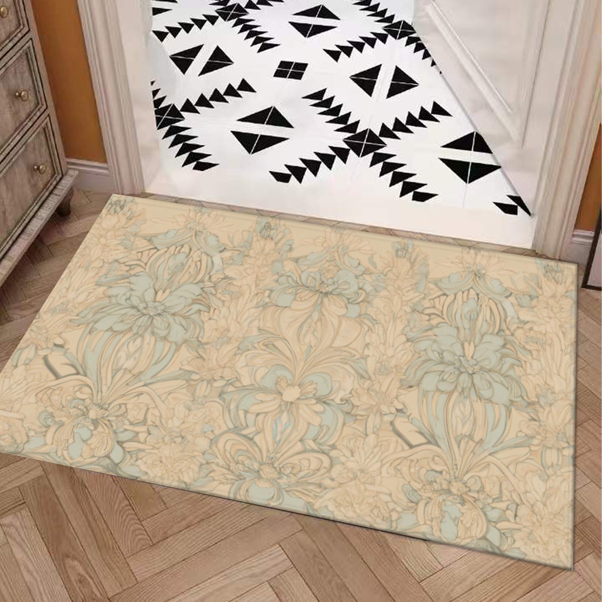 Symmetry Style Carpet : Interwoven Filigree Elegance Pattern – UtopiaFashion