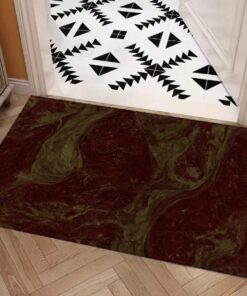 Color Blending Style Carpet : Olive And Maroon And Sandstone Pattern – UtopiaFashion