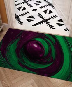 Color Blending Style Carpet : Plum And Emerald Pattern – UtopiaFashion