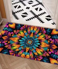 Symmetry Style Carpet : Psychedelic Fractal Kaleidoscope Pattern – UtopiaFashion