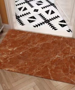 Vitaera Style Carpet : Terracotta And Clay With Cream And White Veining Pattern – UtopiaFashion