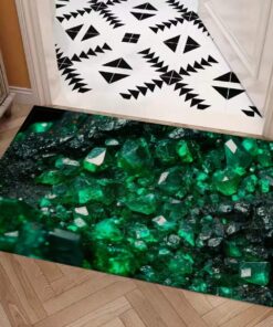 Ore Style Carpet : Bluish Green To Green Emerald Pattern – UtopiaFashion