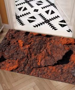 Ore Style Carpet : Dark Reddish Brown Color Iron Pattern – UtopiaFashion