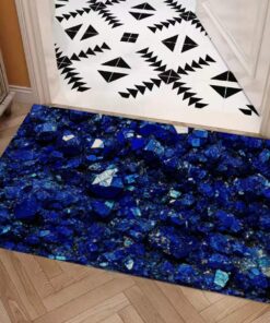 Ore Style Carpet : Deep Blue Color Azurite Pattern – UtopiaFashion