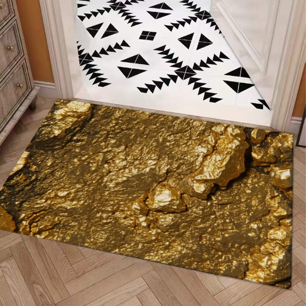 Ore Style Carpet : Golden Color Aurum Pattern – UtopiaFashion