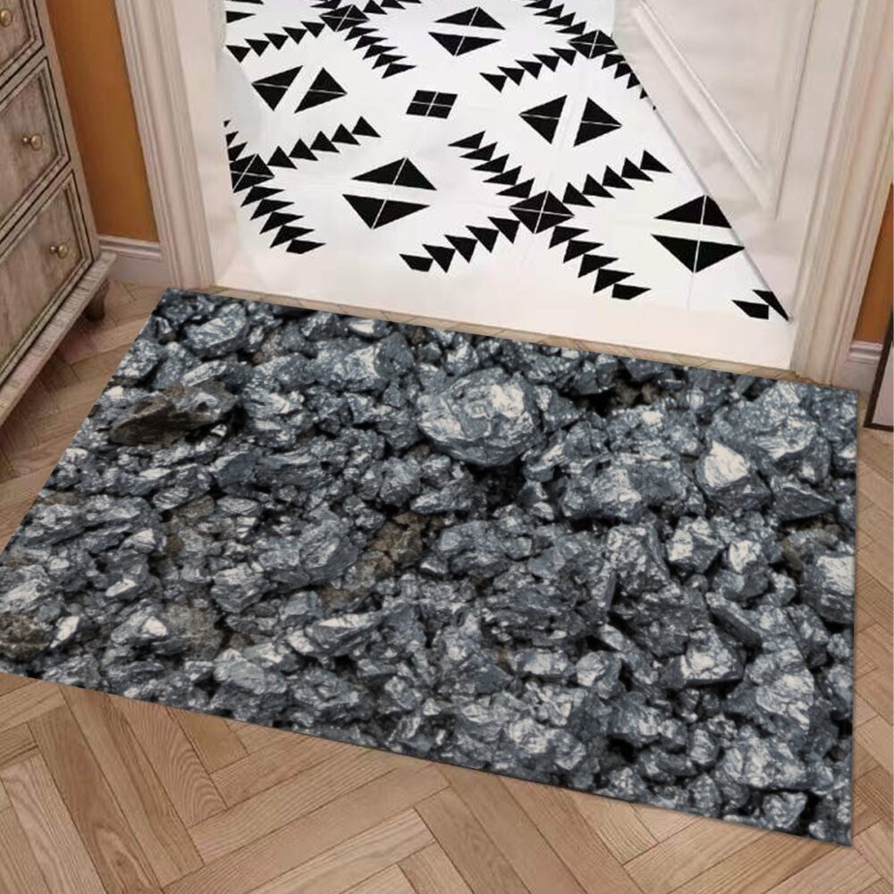 Ore Style Carpet : Gray And Silver Color Aluminium Pattern – UtopiaFashion