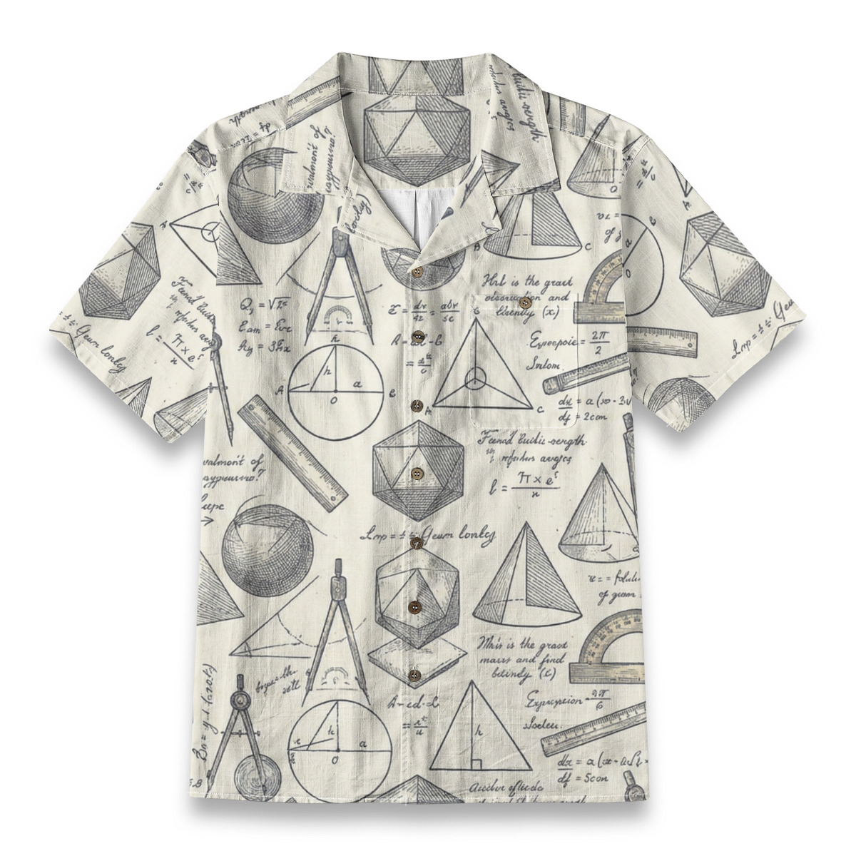 226767-405ec3bb-7a3f-49b1-b6da-706cfdbfade5.jpeg Geometry Sketch & Formula Pattern Shirt – School Hawaiian Shirt - Image 1