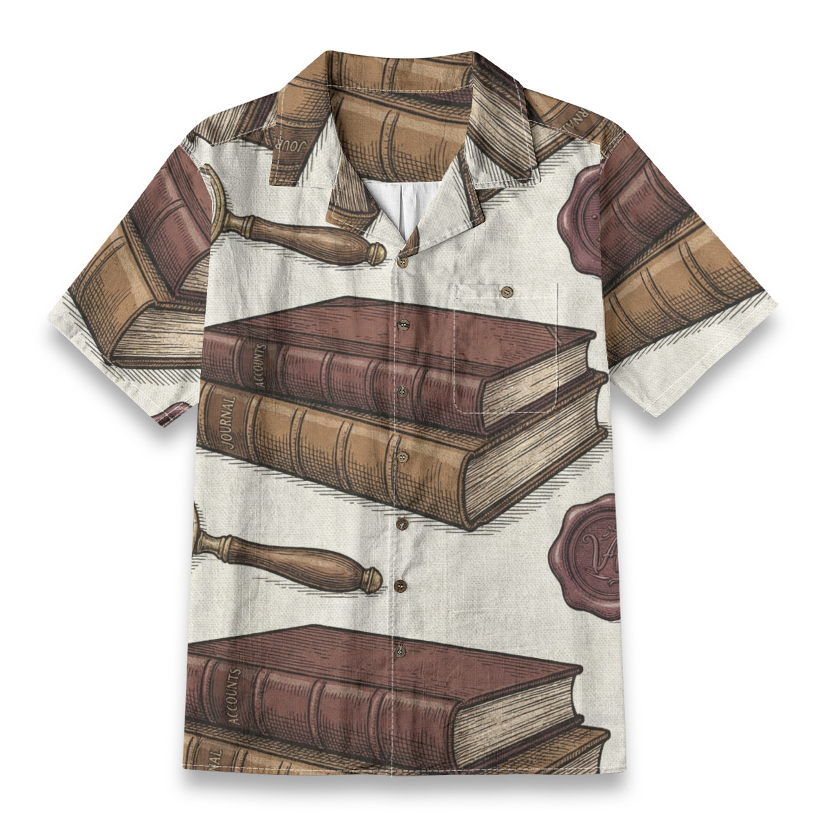 226767-d5b0c8b0-1ef9-4170-8714-bc753bc8efb4.jpeg Books & Library Illustration Shirt – School Hawaiian Shirt - Image 1